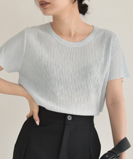 Stripe Sheer Tops t1911-278