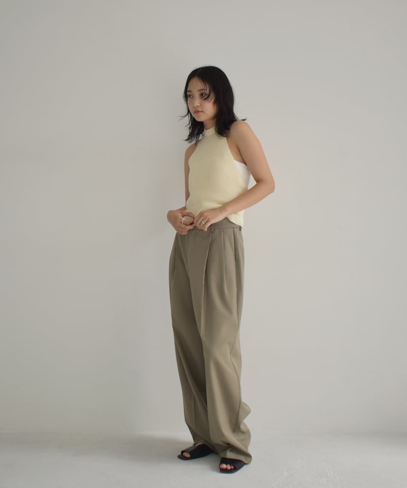 トップス Riu Halter neck ribbon knit トップス Riu Halter neck ribbon knit Riu Halter neck