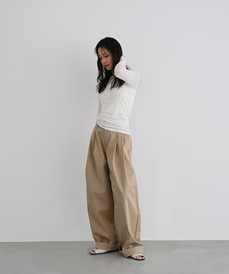Double Tuck Wide Pants bo2000-189