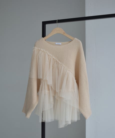 Tulle Design Knit Tops t1911-251