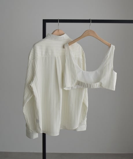 Stripe Bustier Shirt t1911-516