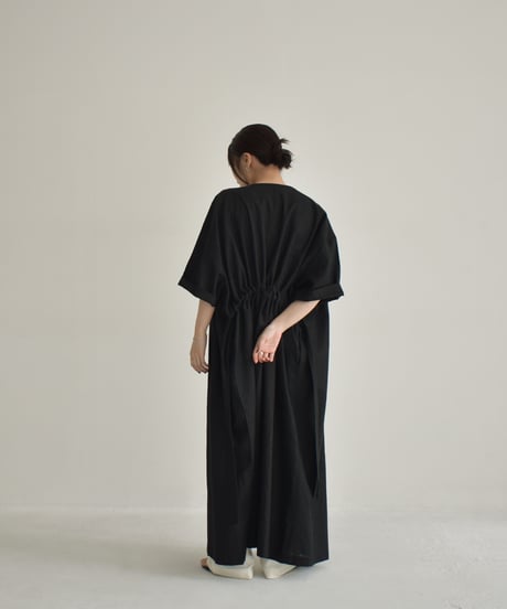 【STUDIO ENUL】Linen Gown Dress 400003