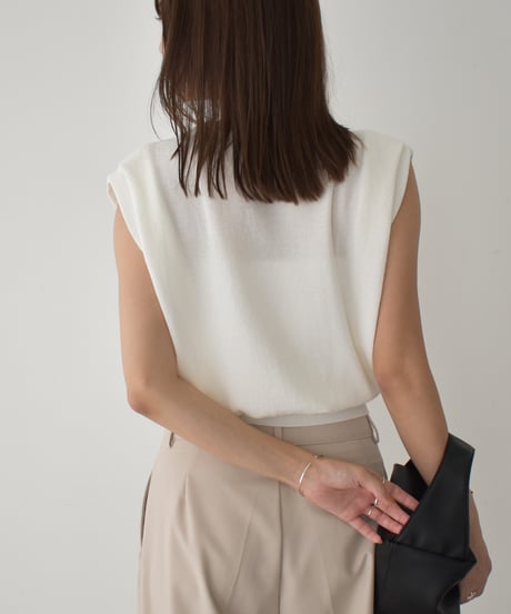Shoulder Tuck Knit Tops t1911-426