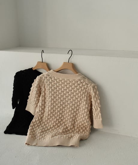 Short Sleeve Knit Tops t1911-216