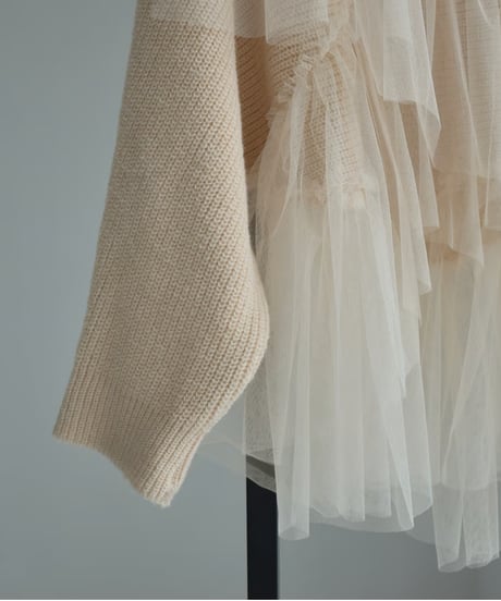 Tulle Design Knit Tops t1911-251