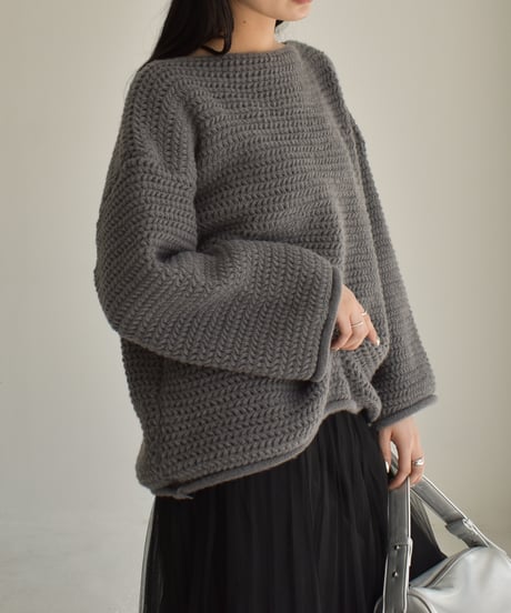 Boat Neck Lowgauge Knit t1911-219