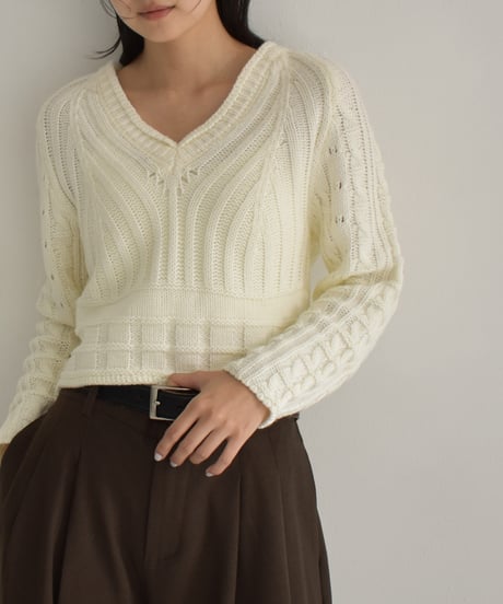 Vneck Short Knit t1911-326
