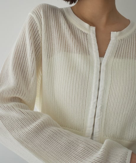 Mesh Knit Cardigan t1911-436