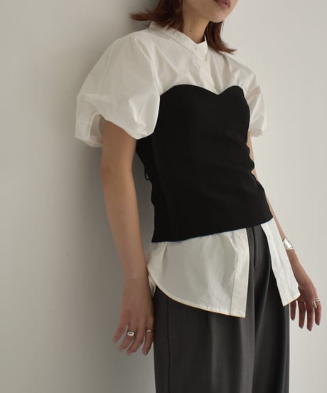 Back Lace Up Bustier【セットアップ着用可能】 0202004437