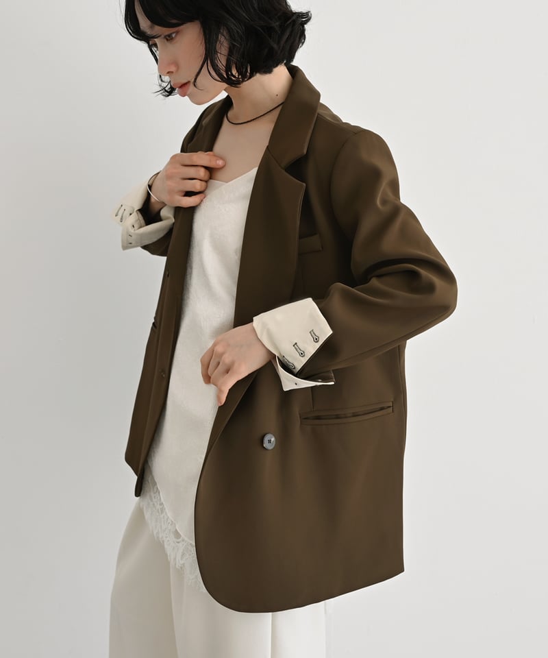 Loose Double Breasted Jacket t1911-254 | cizatto