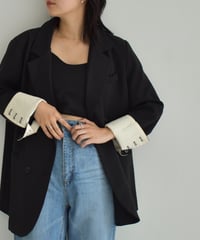 Loose Double Breasted Jacket t1911-254