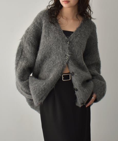 Shaggy Loose Knit Cardigan t1911-473