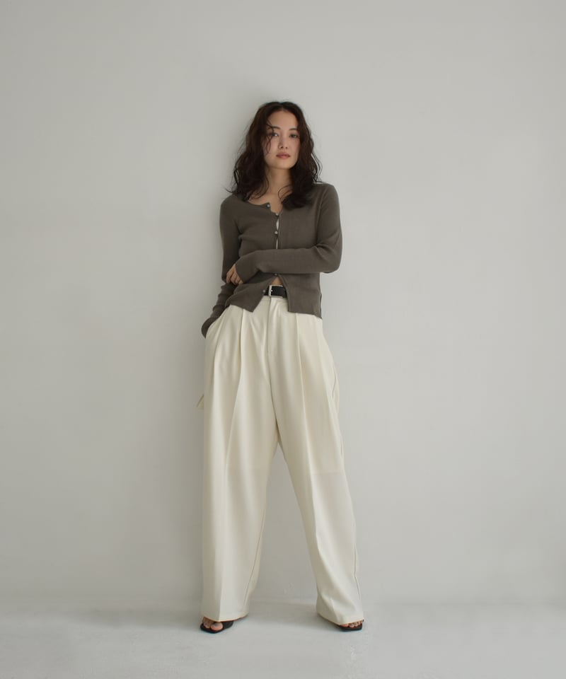 トップス pois compact rib cardigan 新品、pois、compact rib cardigan（カーディガン）ベージュの通販はau