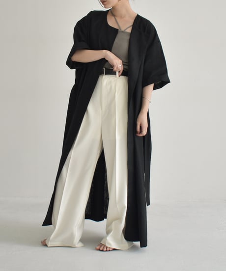 【STUDIO ENUL】Linen Gown Dress 400003