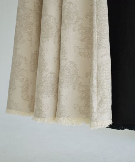 Cottonlinen Jacquard Flare Skirt【セットアップ着用可能】 bo2000-91
