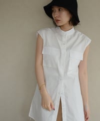 Bandcollar Nosleeve Shirt t1911-119