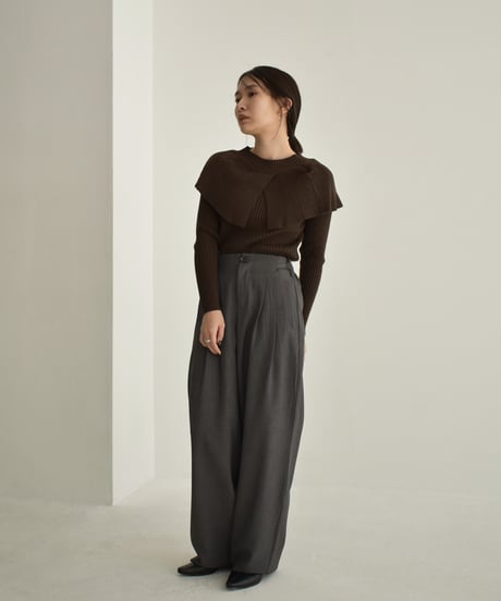 Cape Collar Knit Tops t1911-226