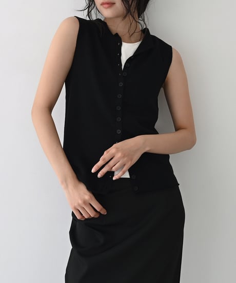 Front Button Knit Vest t1911-530