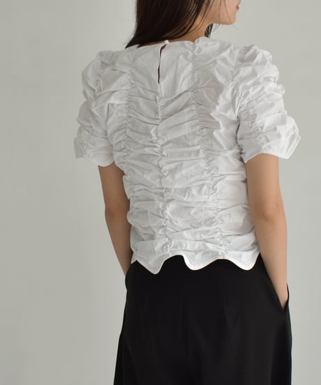 Shirring Compact Blouse t1911-374