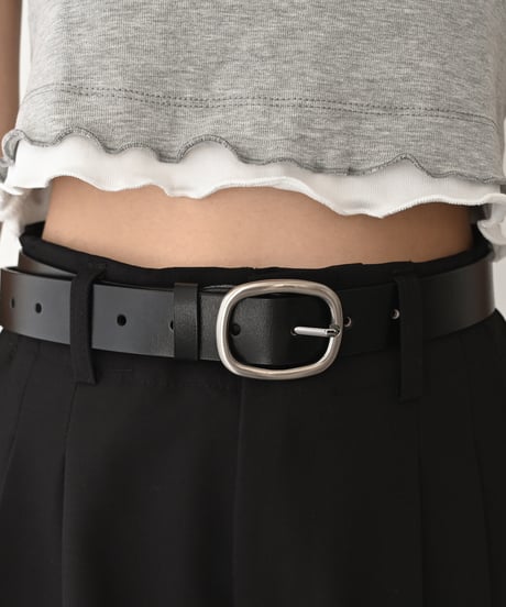 Square Buckle Leather Belt be1913-105