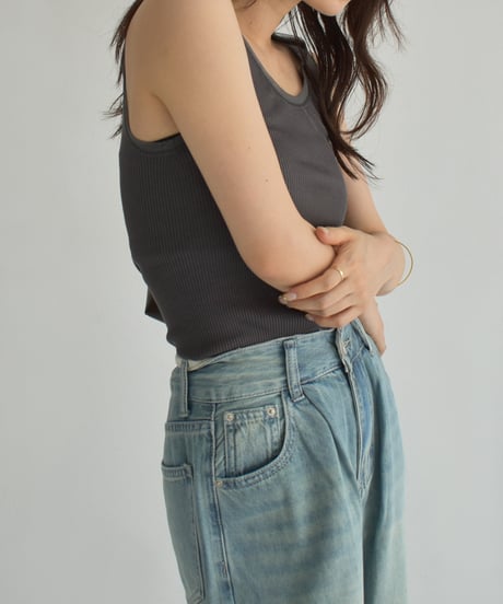 Tulle Piping Tank Top t1911-418
