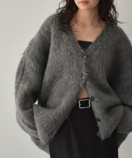 Shaggy Loose Knit Cardigan t1911-473