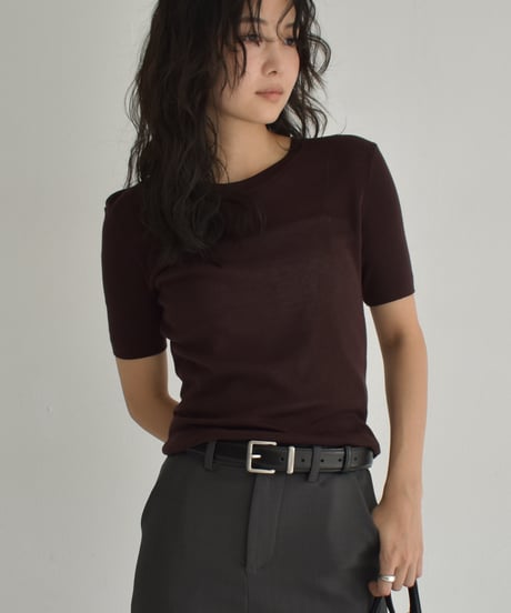 Halfsleeve Knit Tops t1911-464