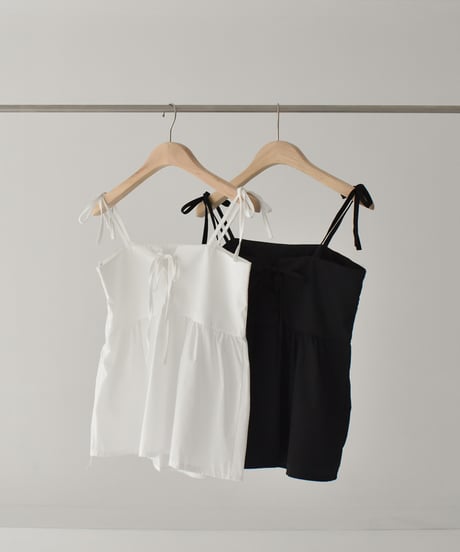 Back Laceup Ribbon Camisole t1911-276