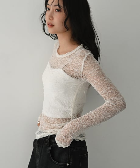 Lace Sheer Tops t1911-501