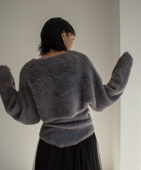 Shaggy Layered Knit Tops t1911-233
