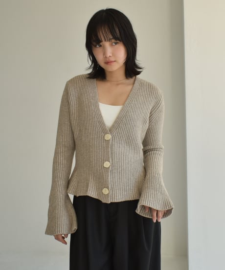 Peplum Knit Cardigan t1911-133