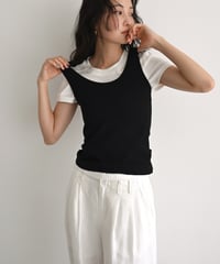 Uneck Rib Tank Tops t1911-547