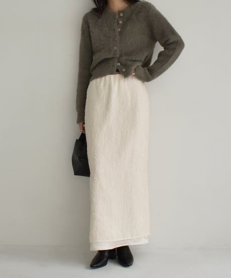 Shaggy Short Knit Cardigan t1911-311