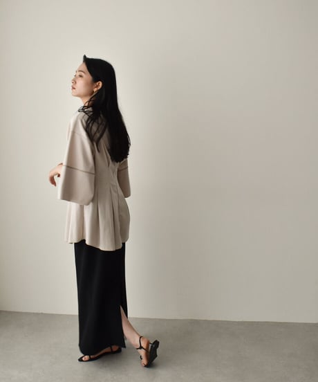 Arm Slit Waistshape Tops t1911-113