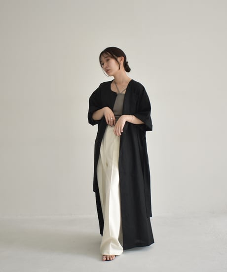 【STUDIO ENUL】Linen Gown Dress 400003