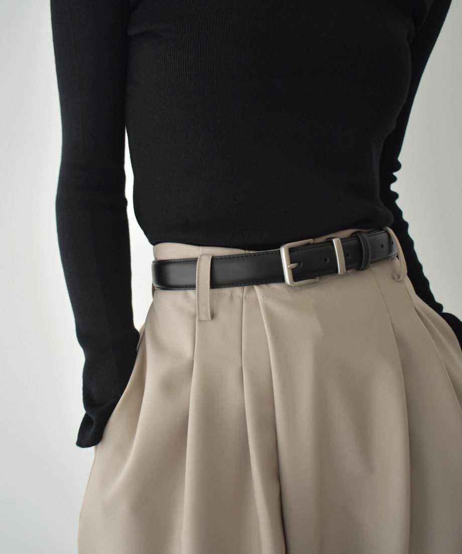 Leather Square Buckle Belt be1913-103 | cizatto