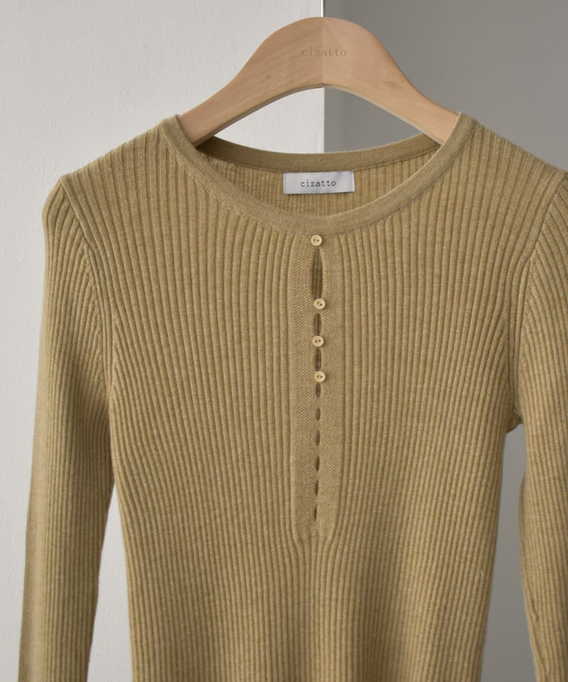 トップス cizatto Holl Cut Rib Knit Tops Hole Cut Rib Knit Tops t1911-349 | cizatto