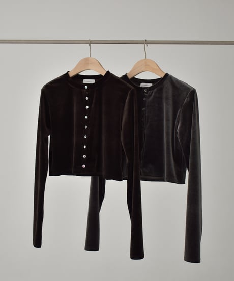 Velor Short Cardigan t1911-318