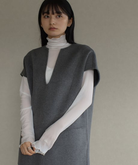 Sheer Turtleneck Tops t1911-138