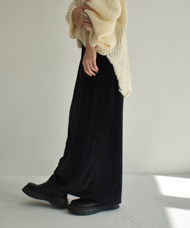 Velor Highwaist Pencil Skirt bo2000-129 | cizatto Velor Highwaist Pencil Skirt bo2000-129 | cizatto