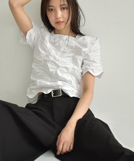 Shirring Compact Blouse t1911-374