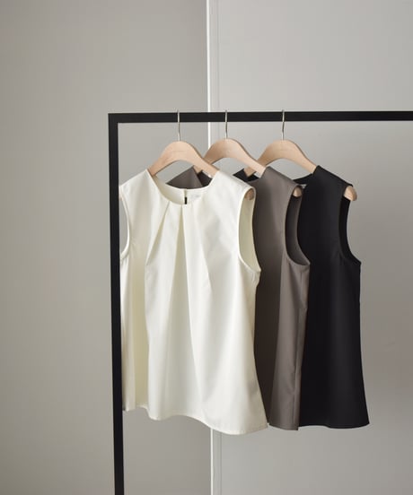 【STUDIO ENUL】Flare Sleeveless Top 200002