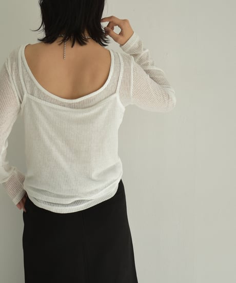 Layered Sheer Tops t1911-215