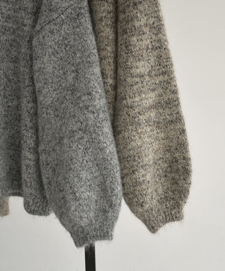 Melange Vneck Loose Knit t1911-485