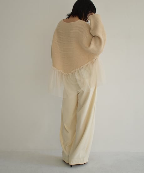 Tulle Design Knit Tops t1911-251