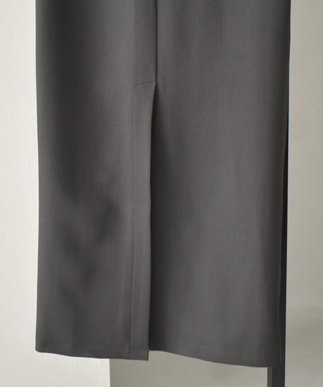 I Line Long Skirt (Gray) bo2000-141