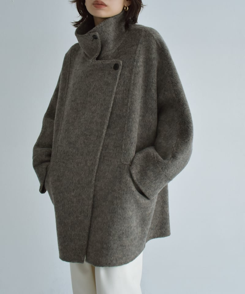 EAPHI STAND COLLAR COAT新品チャコール STAND COLLAR COAT