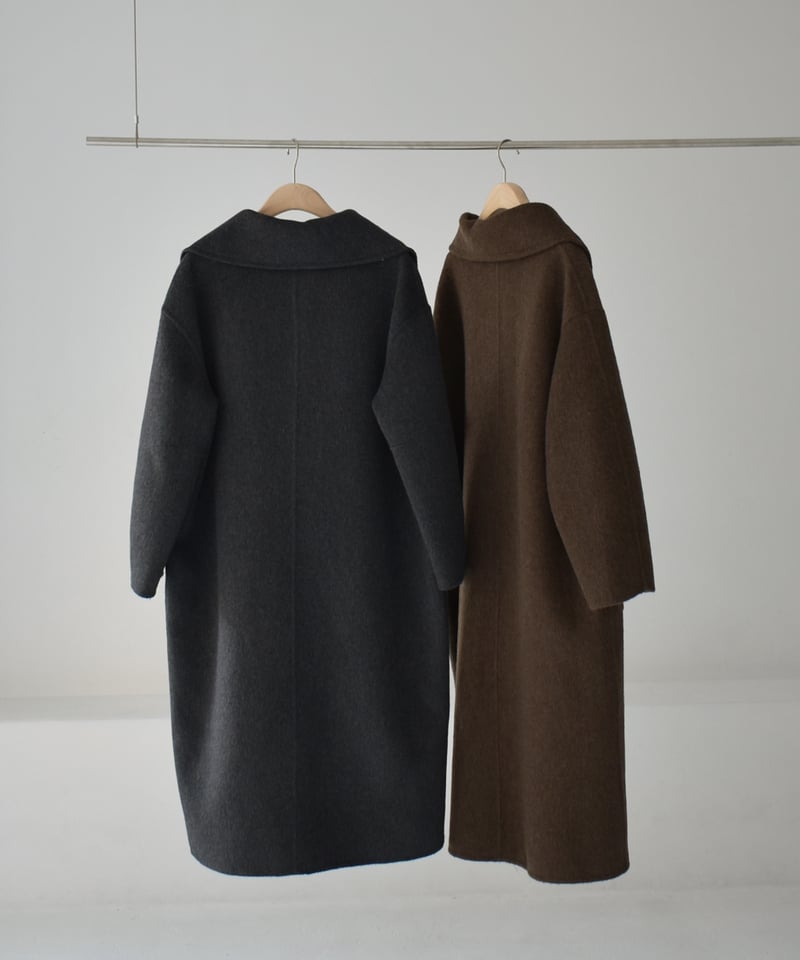 Doublezip Wool Long Coat c1911-54 | cizatto