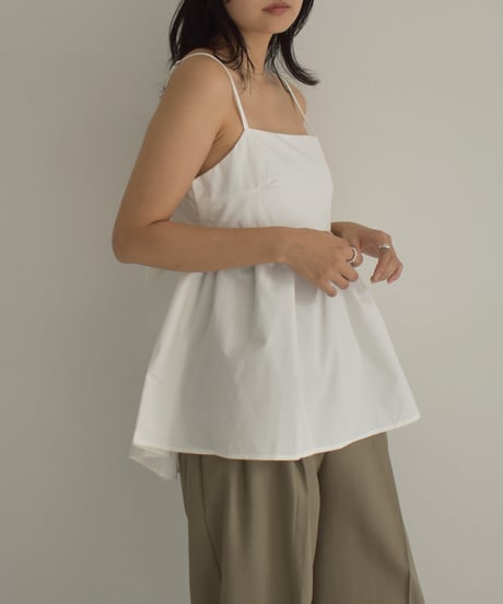 Back Ribbon Peplum Camisole t1911-299