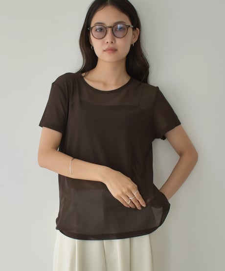 Sheer Tulle Loose Tops t1911-406